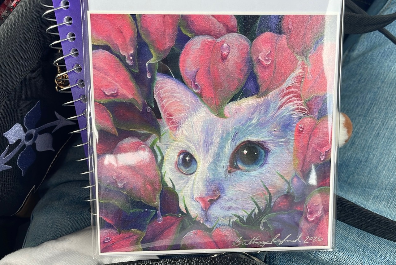 print of cat painting
