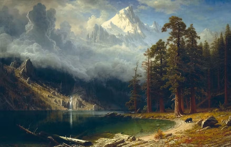 Mount Brewer from King's River Canyon, California (1872) by Albert Bierstadt
